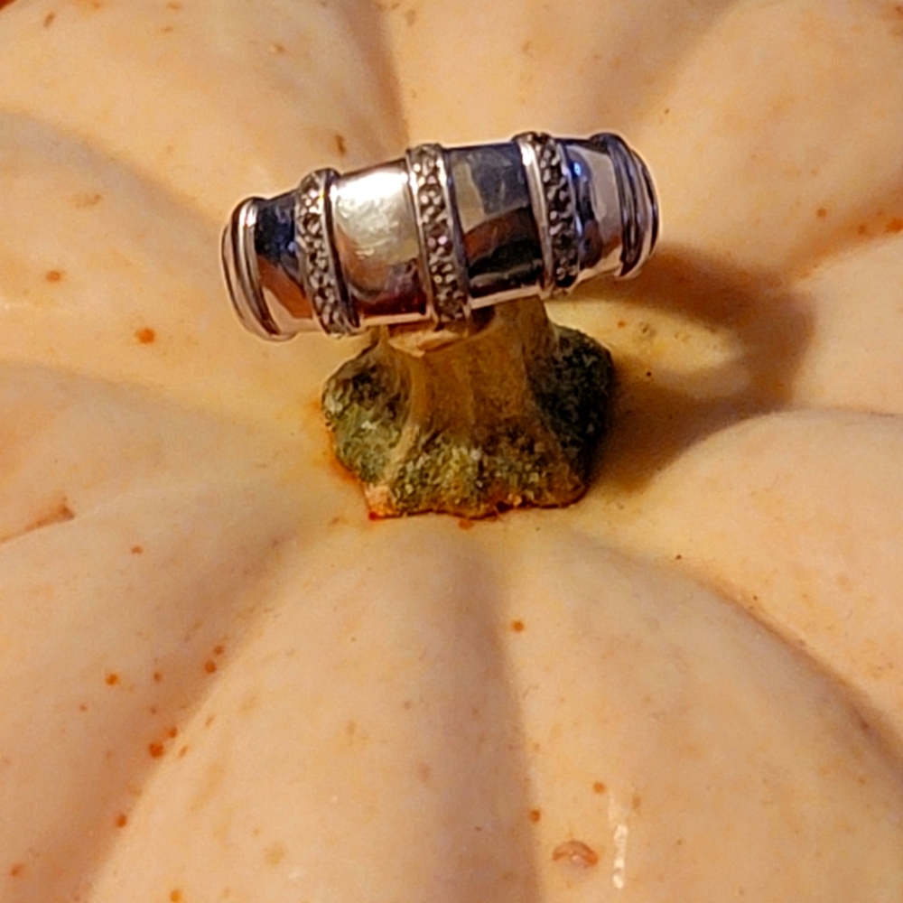 Sterling Silver Band Ring Size 6.75